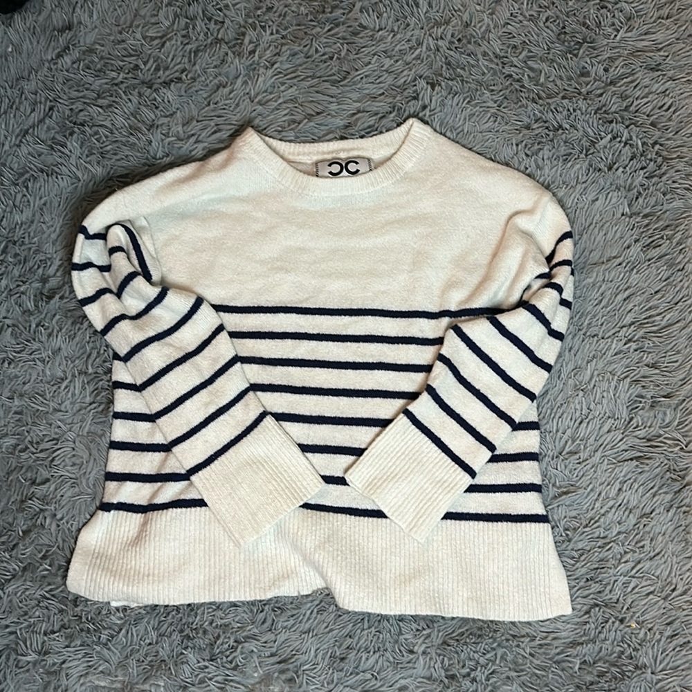 Striped Black and White Sweater.